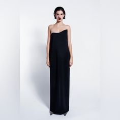 Long Dress Limited Edition Side Hidden Pockets And Extra Support Top Inside. Ps: I Can’t Model It Because I’m Too Short And Looks Ridiculous On Me Sleek Evening Dress With Straight Neckline, Sleek Black Evening Dress With Flattering Silhouette, Elegant Black Maxi Dress With Straight Neckline, Sleek Black Maxi Dress With Flattering Silhouette, Sleek Black Strapless Maxi Dress, Black Evening Dress With Straight Neckline For Cocktail, Chic Black Evening Dress With Straight Neckline, Black Maxi Dress With Straight Neckline For Evening, Chic Black Maxi Dress With Straight Neckline