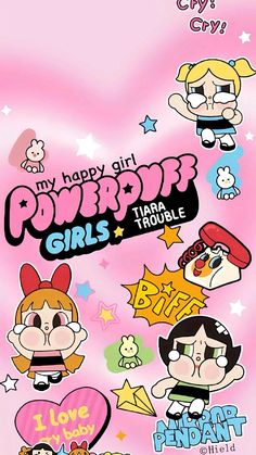 the powerpuff girls cartoon character poster