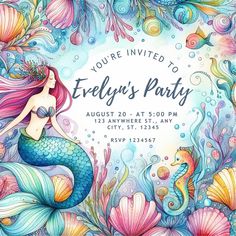 an image of a mermaid birthday party