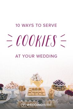 a table filled with cookies and desserts on top of it