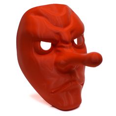 This is for the physical 3D printed prop!  Perfectly detailed 3D printed Tengu mask for cosplayers, collectors, or fans of ancient Japanese folklore. Measurements: Length: ~9in This is a KIT: This listing is for the mask only. You'll need to attach a strap to wear it or mount it to the wall. We recommend using epoxy for best results. Please note that 3D printed props naturally have layer lines, retraction marks, and small imperfections from removing supports that will require post-processing. We create our own 3D files! 3d Printed Mask For Cosplay, 3d Print Mask For Cosplay, Tengu Mask, 3d Files, Costume Masks, Japanese Folklore, Costume Mask, 3d Printed, Costume Accessories