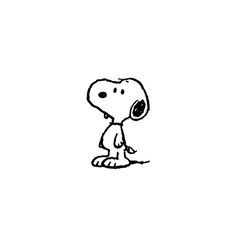 a black and white drawing of a cartoon dog