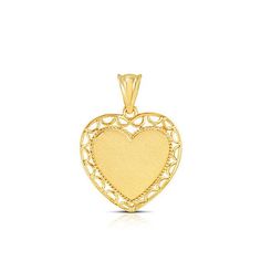 14K solid gold Heart Pendant, Heart Pendant, Love Heart Valentine's Day Gold Necklace With Intricate Design, Valentine's Day Yellow Gold Jewelry With Intricate Design, Gold Heart Pendant With Intricate Design, Gold Intricate Design Heart Pendant Jewelry, Yellow Gold Heart Pendant With Intricate Design, Yellow Gold Heart Pendant Jewelry With Intricate Design, Intricate Heart Pendant In Yellow Gold, Heart-shaped Yellow Gold Jewelry With Intricate Design, Heart Shaped Yellow Gold Jewelry With Intricate Design