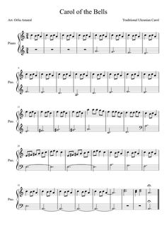 carol of the bells sheet music