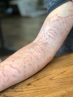 a person with a tattoo on their arm