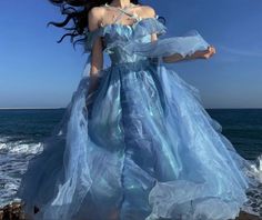 Ocean Dress, Princess Ball Gowns, Prom Dresses For Teens, Fantasy Gowns