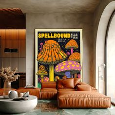 Spellbound Art Print | Love Frankie Magic Mushroom Art, Oversized Prints, Giant Mushroom, Where It All Began, Dream Artwork, Gallery Wall Decor, Mushroom Art