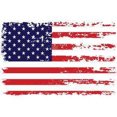 an american flag with grungy paint on it