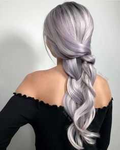 Silvery Lavender Hair, Platinum Violet Hair, Silver Purple Hair Lavender, Violet Gray Hair Color, Silver Violet Hair, Gray Lavender Hair, Silver Lavender Hair Balayage, Lavender Gray Hair, Purple Silver Hair