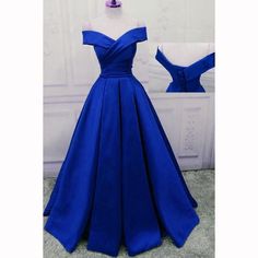 Royal Blue Satin Handmade High Quality Long Formal Gowns, Blue Evening – BeMyBridesmaid New Fashion Dress, Long Black Evening Dress, Blue Evening Gowns, Classy Fits, Long Formal Gowns, Simple Prom Dress, Color Rush, Satin Evening Dresses, Sweetheart Prom Dress