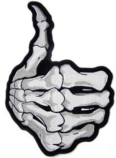 a black and white drawing of a hand giving the thumbs up sign