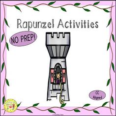 a poster with the words rappunzol activities no prep