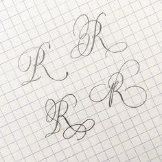 the letters r, b, and c are drawn in graph paper with pencils