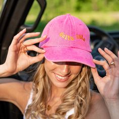 This trendy & unique Wave Rider Sorority Greek Letter Dad Hat is sure to stand out on any campus! Grab one for you, your big/little, or a group of sisters Picture Details ⭑ #1: Coral hat, Light purple thread (Chi Omega) ⭑ #2: Neon Pink hat, Orange thread (Delta Zeta) ⭑ #3: Coral hat, Light purple thread (Chi Omega) Care Instructions ⭑ Wash on cold & air dry for best results ⭑ Do not dry clean ⭑ Light iron if necessary ⭑ Care instructions are included with every order. We are not responsible for Pink Cotton Dad Hat, Adjustable Hats With Letter Print For Graduation, Personalized Casual Hats For Spring, Adjustable Dad Hat With Curved Bill, Casual Personalized Spring Hats, Personalized Casual Spring Hats, Casual Spring Hats Personalized, Sister Pictures, Hat Light