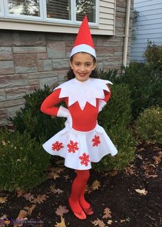 Dress Like An Elf Day At School Diy, Easy Elf Costume Diy, Elf Costume For Kids, Elf Dress Up Day At School, Elf Dress Up Ideas, Elf Costume Girl, Diy Elf On The Shelf Costume, Elf On The Shelf Halloween Costume, Diy Elf On Shelf Costume