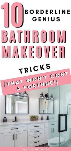 bathroom makeover tricks that won't cost a fortune