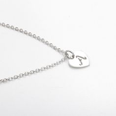 "2pcs 45cm Polished Stainless steel Heart Alphabet pendant Personalized Stamping Necklace, steel Heart Necklace,A-Z Alphabet Charm Chain ✿ QTY: 2pcs ✿ Pendant Size: 1.2x12mm ✿ Chain Length:18\"(45cm) ✿ Material: 316 Stainless Steel ✿Color: Sliver ✿ Nickel Free & Lead Free Top Quality Triangle Necklaces, Mirror Finish, Smooth edges, Highly Polished Stainless Steel horizontal Triangle . These are top qualityTriangle With chains. These come in Silver, Gold or Rose Gold. Stainless steel is the g Stainless Steel Heart Charm Jewelry, Silver Heart Necklace With Adjustable Chain In Stainless Steel, Stainless Steel Heart Pendant Necklace For Mother's Day, Silver Stainless Steel Heart Necklace With Adjustable Chain, Mother's Day Heart Pendant Necklace In Stainless Steel, Stainless Steel Double Heart Necklace For Mother’s Day, Mother's Day Stainless Steel Heart Pendant Necklace, Stainless Steel Heart Charm Pendant Necklace, Stainless Steel Heart Pendant Necklace With Charm