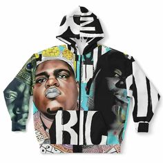 Notorious B.i.g  Crown Unisex Plus-Size Zip Up Hoodie HOO-DESIGN.SHOP Trendy Graphic Design, Design Hoodie, Notorious Big, Cool Hoodies, Adventure Awaits, Zip Up Hoodie, Hoodie Design, Cleaning Clothes, Zip Hoodie