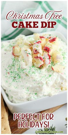 Craft a dessert that everyone will talk about with the creamy, dreamy Christmas Tree Cake Dip. Ideal for dipping graham crackers or spreading on sweet snacks, this dip is made with cream cheese and festive Little Debbie Christmas Tree Cakes.