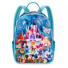 Loungefly Disney Parks Castle Mini Backpack by Joey Chou Walt Disney And Mickey Mouse, Joey Chou, Cheshire Cat Alice In Wonderland, Disney Loungefly, Loungefly Bag, Orange Bird, Disney Bag, Loungefly Disney, Parking Design