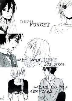 some anime characters with different expressions on their faces and the words never forget, who must be for you when someone else wants one