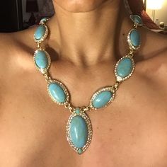 Cleaning My Frenchy Closet...Pop Out Even More On Tan Skin Turquoise Jewelry Outfit, Necklace Blue, Tan Skin, Jewelry Outfit, Pop Out, Blue Turquoise, Turquoise Jewelry, Cute Jewelry, Turquoise Blue