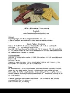 the instructions for knitted mitts and gloves are shown in this page, which shows how