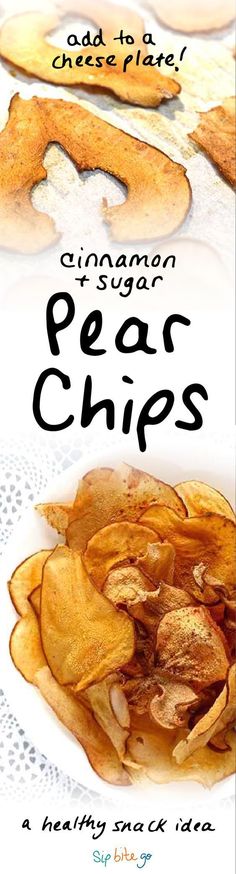 the cover of cinnamon pear chips