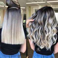 Blonde Hair With Roots, Brown Ombre Hair, Ash Blonde Balayage, Blond Balayage, Ombre Hair Blonde, Ash Blonde Hair, Balayage Hair Blonde, Ombré Hair, Blonde Hair Looks