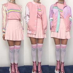 Cute Pastel Outfits, Pastel Outfits, Pastel Outfit, Grunge Goth, Soft Grunge