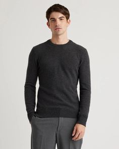 Mongolian Cashmere Crewneck Sweater Formal Cashmere Crew Neck Sweater, Quince Cashmere Cardigan, Quince Cashmere Sweater, Black Crew Neck Cashmere Sweater, 100% Cashmere Sweater, Cashmere Sweater Men, Mens Cashmere, Inner Mongolia, Ponte Pants