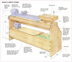 an image of a bench with instructions on how to build it