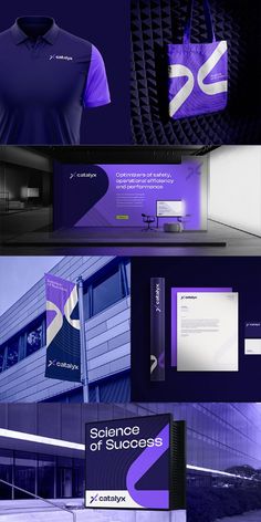 purple and black corporate identity design