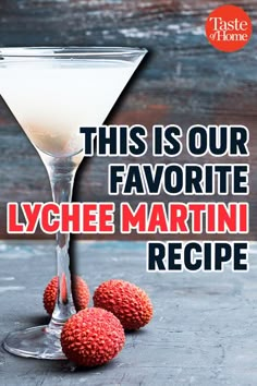 this is our favorite lychee martini recipe