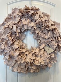 Handmade rag wreath, made with love. Perfect for your front door, entryway, celebration, nursery, nursing home - the options are endless. This wreath measures approximately 25 inches in diameter.  Each wreath contains hundreds of strips of material to ensure that your wreath is full and fluffy. As I make each wreath, I often think about my dad and my baby girl Ella - creating these wreaths is a form of healing for me. Please message me if you have a specific request. A portion of each wreath sold is donated to brain cancer research and pregnancy loss research (Star Legacy Foundation). *Colors may vary due to screens displaying colors differently, you are welcome to ask for more photos if you'd like. Rag Garland, Front Door Entryway, Door Entryway, Rag Wreath, Foundation Colors, Pregnancy Loss, Nursing Home, My Baby Girl, Door Wreath Hanger