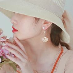 Product information Style: Korean style/Korean style Style: Women's Modeling: Independent packaging Inlay material: pearl Japanese Earrings, Asymmetric Earrings, Chinese Fan, Kimono Yukata, Asymmetrical Earrings, Spring Earrings, Fan Earrings, Mismatched Earrings, Style Korean