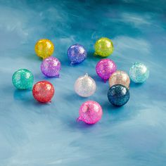 Rainbow Stubble Ornament, 12 Styles, Glass, 4’’ Cocomelon Christmas, Garland Ornaments, Tassel Ornament, Indigo Purple, Sparkle Ball, Rainbow Sparkle, Unicorn Ornaments, Teal Light, Candy Ornaments