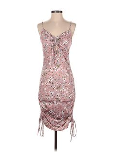 Shein Cocktail Dress Size: Small Pink Dresses - used. 92% POLYESTER, 8% SPANDEX, Plunge, Paisley, Knee Length, Sleeveless | Shein Cocktail Dress: Pink Paisley Dresses - Used - Size Small Pink Paisley Print Spring Dresses, Fitted Paisley Print Patterned Mini Dress, Summer Knee-length Paisley Print Dresses, Fitted Knee-length Paisley Print Midi Dress, Multicolor Paisley Print Mini Dress, Cocktail Dress Pink, Paisley Dresses, Pink Cocktail, Pink Cocktail Dress