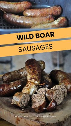 wild boar sausage Camp Fire Recipes, Boar Recipes, Wild Boar Recipes, Fire Recipes, Meat Curing, Wild Hog, Wild Game Recipes