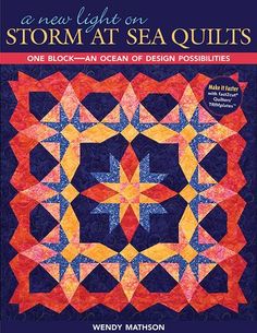 a book cover with an image of a star quilt