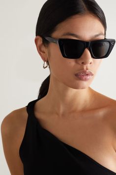 Black Cat-eye acetate sunglasses | CELINE EYEWEAR | NET-A-PORTER Celine Glasses, Celine Eyewear, Boho Style Inspiration, Sunglasses Celine, Sunglasses Outfit, Chic Sunglasses, Cat Eye Sunglasses Women, Celine Sunglasses, Prada Eyewear