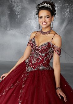 Vizcaya by Morilee Sweetheart Quince Dress 89135 – Terry Costa Mori Lee Quinceanera Dresses, Gold Quince, Full Tulle Skirt, Dress With Corset, Quince Dress, Custom Prom Dress, Satin Dress Long, Quinceanera Dress, Tulle Ball Gown