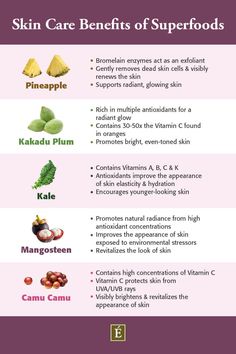 Do superfoods give you youthful-looking skin? If you truly are what you eat, it’s time to trade in your macarons and sea salt caramels for healthy options, especially if you’re concerned about the state of your skin. After all, choosing certain superfoods can improve your complexion and even smooth the surface of your skin. If you’re ready to take a hard look at the ingredients in your diet and in your skin care routine, here is a comprehensive list of superfoods worth checking out. List Of Superfoods, Sea Salt Caramels, Super Foods List, Esthetician Room, Skin Care Face Mask, Beauty Therapy, Care Skin, Younger Looking Skin