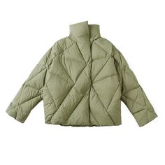 Filler: white duck downWool content: 91%~95%Type: cloak typeCollar: stand collarClothing length: common style (50cm < clothing length ≤65cm)Sleeve length: Long sleeveColor: green, blackSizes: S,M,L White Duck, White Ducks, Cloak, Jacket Coat, Stand Collar, Down Jacket, Winter Jackets, Coats Jackets, Sleeve Length