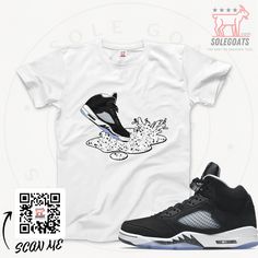 Introducing Sole Goats, the shirt brand that matches your sneakers! We believe that fashion should be fun and easy, so we designed our shirts to perfectly complement your kicks. Whether you're rocking Jordans or Yeezys, we've got a shirt that will make your outfit pop. Our shirts are made from high-quality materials and come in a variety of colors and styles to suit any taste. And because we know that comfort is key, our shirts are super soft and lightweight, making them perfect for everyday wea Sneaker Gift Ideas, Sneaker Tee, Hip Hop Rap, Jordan 5, Shirt Brand, Matching Shirts, Nike Free, Air Jordan Sneaker, New Black