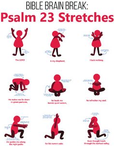 a poster with instructions on how to use the bible's brain break for children