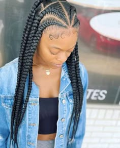 2 Layer Braids Black Hairstyles, Large Cornrows Braids Black Women, Layer Braids Black Hairstyles, Cornrow Hairstyle, Cornrows Braids For Black Women, Hairstyle Ideas Easy, Braided Hairstyles For Black Women Cornrows, Big Box Braids Hairstyles