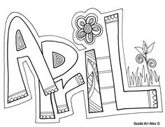 the word art is made up of letters with flowers and leaves on them, in black and white