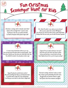 the fun christmas scavenger hunt for kids