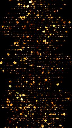 gold stars on a black background